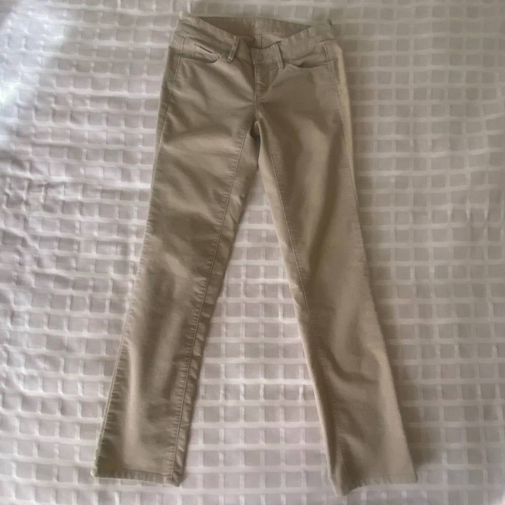 Tan Straight Leg Corduroy Jeans